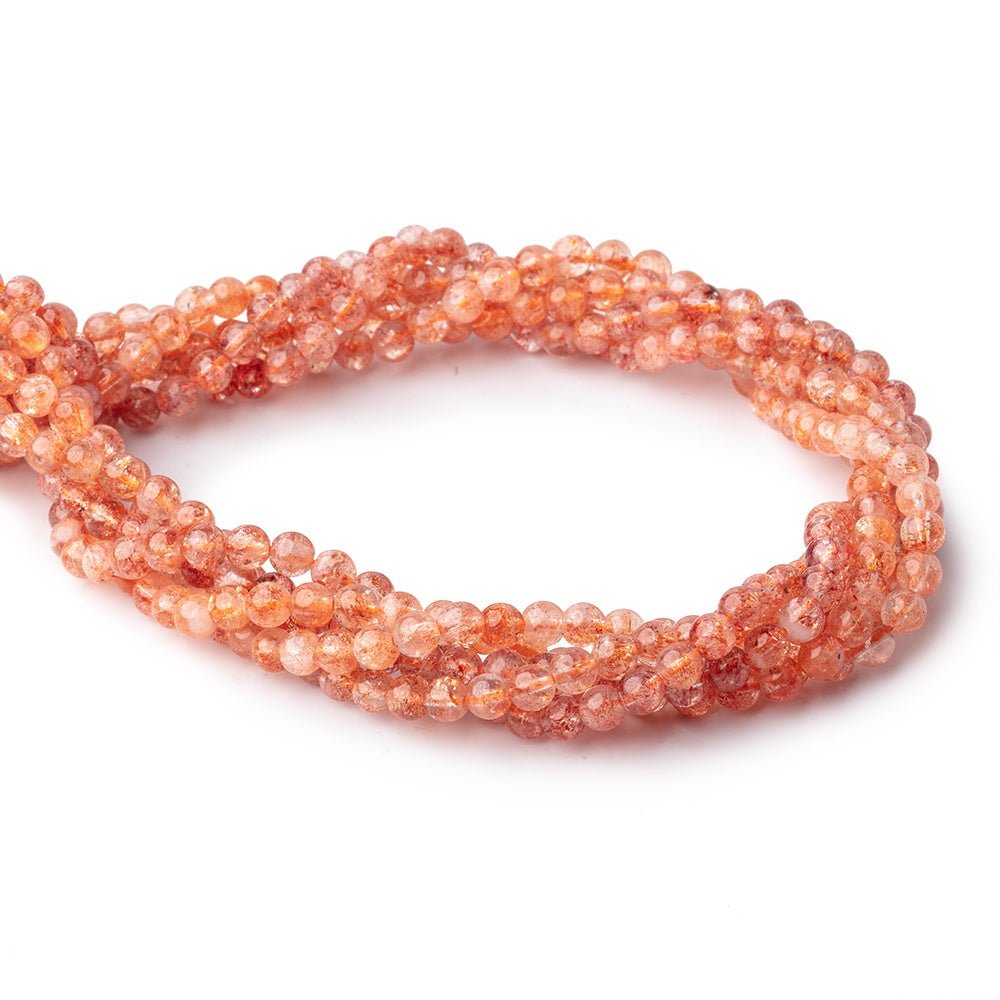 5mm Sunstone Plain Round Beads 16 inch 84 pieces