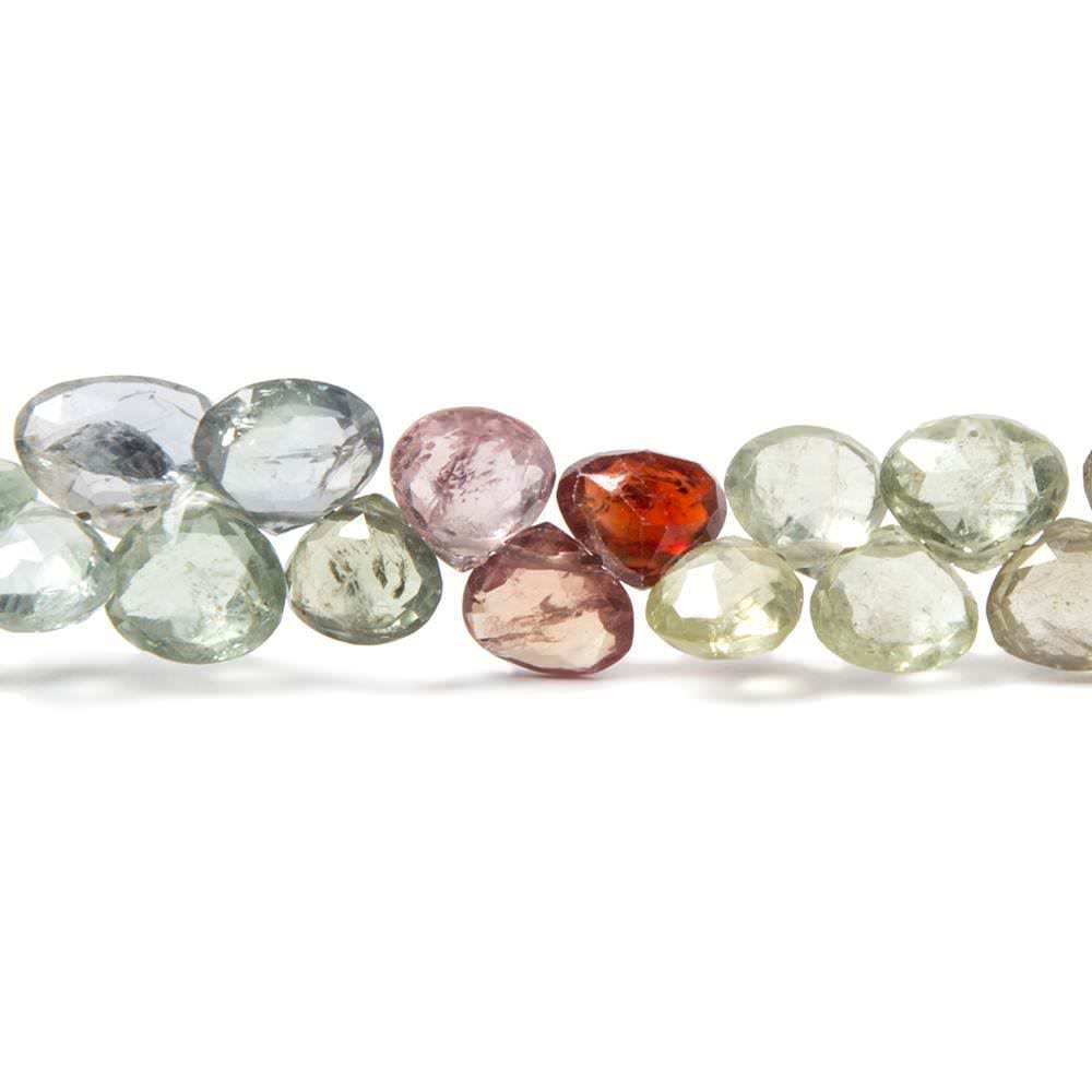 5mm Umba Multi-Color Sapphire Heart Briolette 8 inch 62 pieces