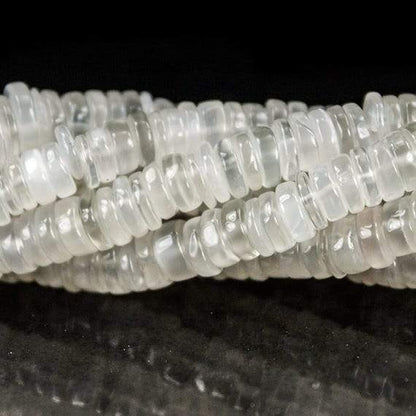 5mm White Moonstone Heshi Beads 220 beads