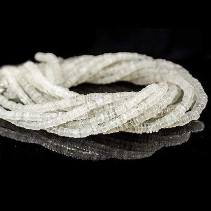 5mm White Moonstone Heshi Beads 220 beads