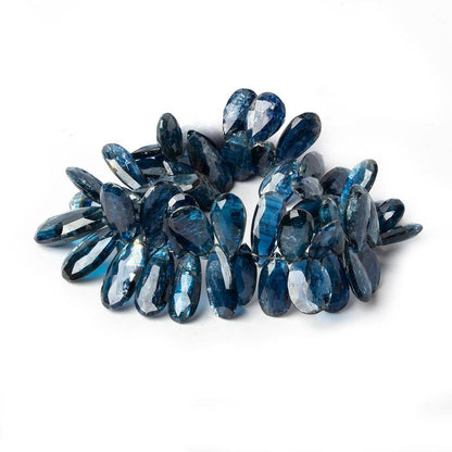 12x5mm Kyanite Faceted Pear Beads 7.5 inch 56 pieces