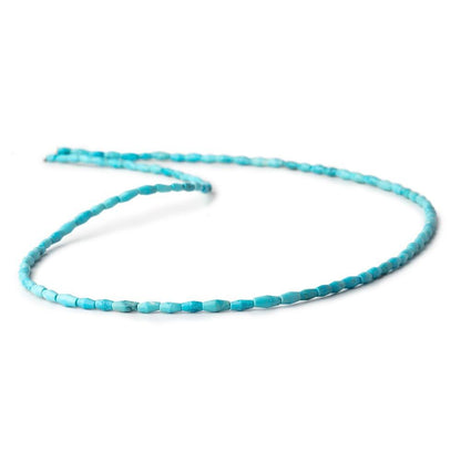 5x2mm Turquoise Howlite Plain Rice Beads 18 inches 94 pieces