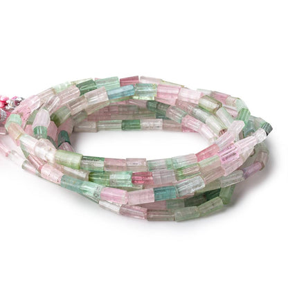 5x3-10x5mm Afghani Tourmaline Natural Tube Beads 17 inch 51 pieces AAA