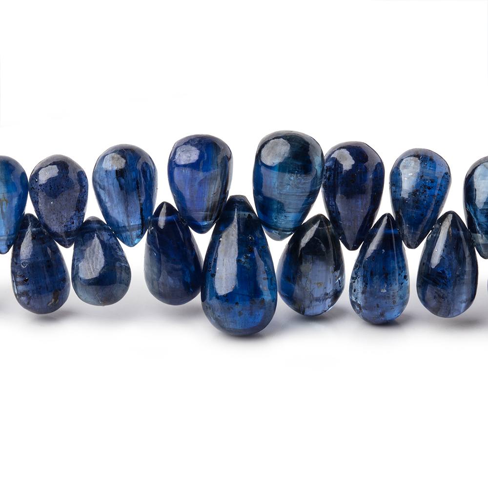 5x3-13x7mm Kyanite Plain Tear Drop Beads 10 inch 93 pieces AAA