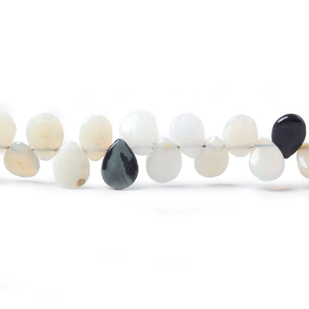 5x3-6x4mm Australian Opal Plain Pear Beads 7.5 inch 69 pieces