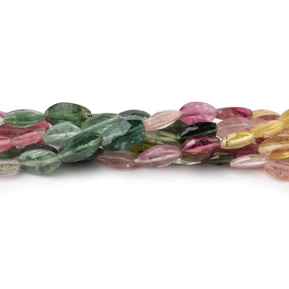 5x3-6x4mm Multi Color Tourmaline Faceted Marquise Beads 14 inch 57 pieces