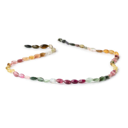 5x3-6x4mm Multi Color Tourmaline Faceted Marquise Beads 14 inch 57 pieces