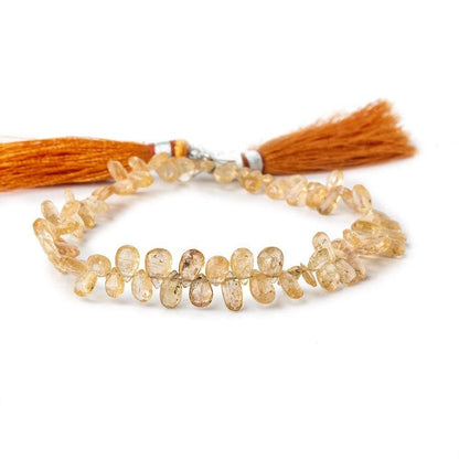 5x3-6x5mm Imperial Topaz Faceted Pear Beads 8 inch 84 pieces A