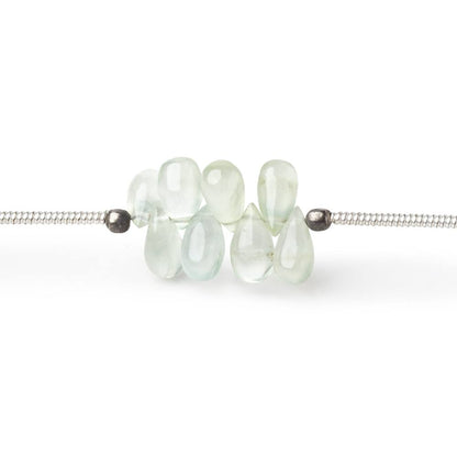 5x3-7x4mm Prehnite Plain Tear Drop Beads 8 inch 48 pieces