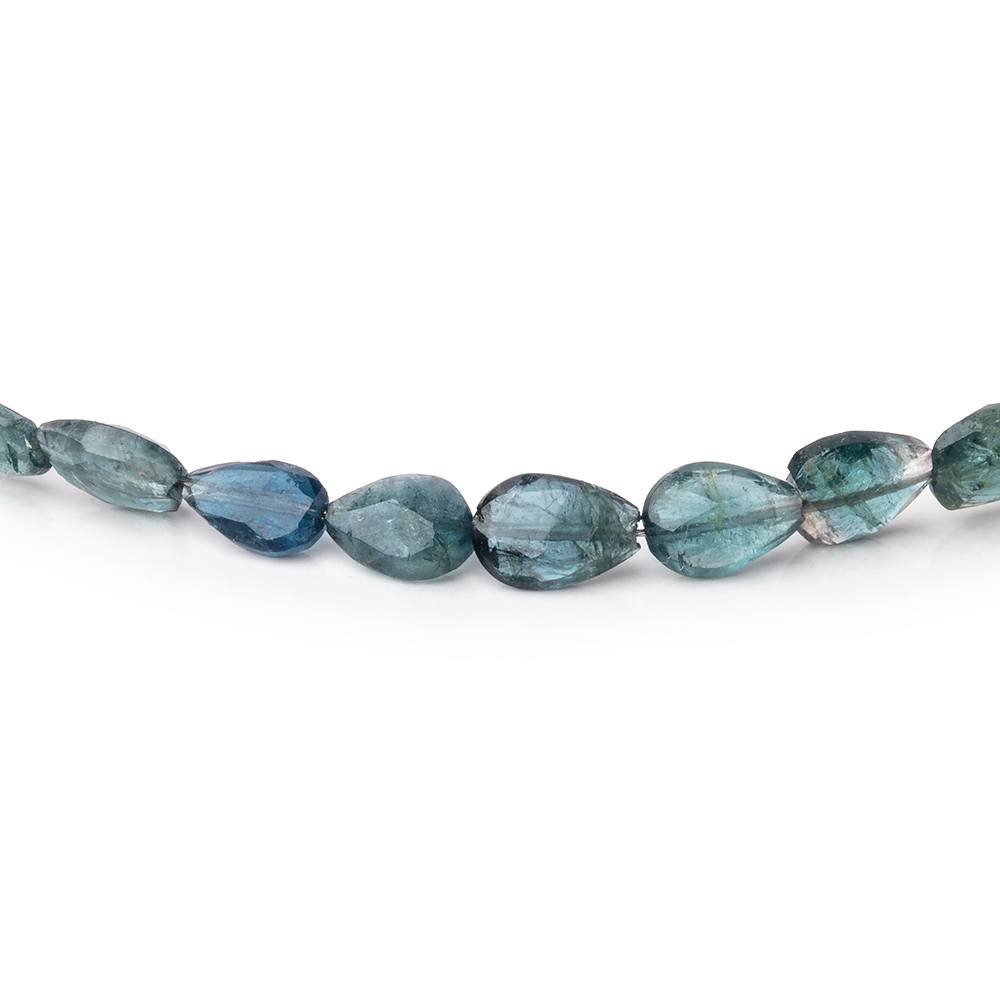 5x3-7x5mm Indicolite Bi-Color Tourmaline Faceted Pear Beads 16 inch 69 pieces
