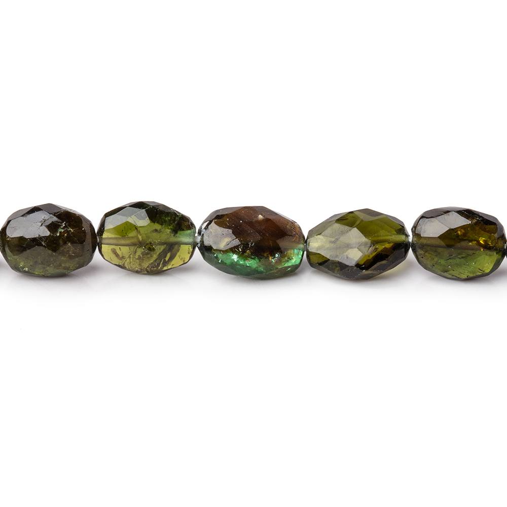 5x3-8x6mm Chrome Tourmaline Faceted Oval Beads 14.5 inch 55 pieces