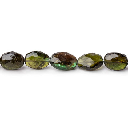 5x3-8x6mm Chrome Tourmaline Faceted Oval Beads 14.5 inch 55 pieces