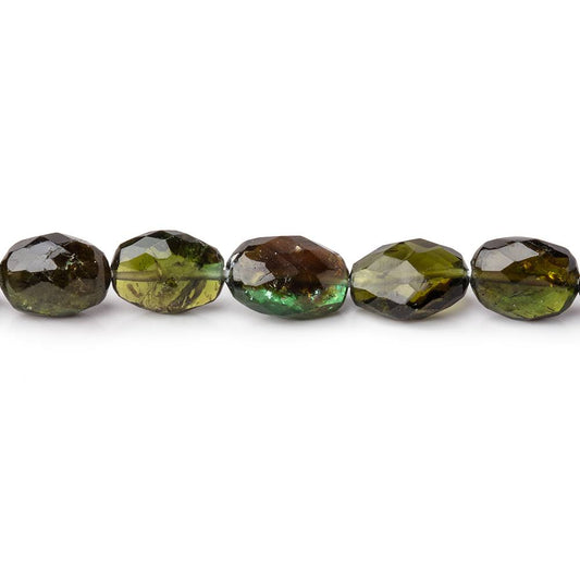 5x3-8x6mm Chrome Tourmaline Faceted Oval Beads 14.5 inch 55 pieces