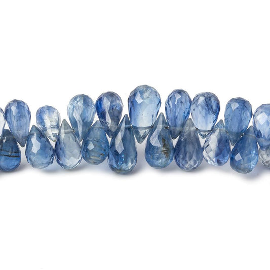 5x3-9x5mm Kyanite Faceted Tear Drop Beads 7 inch 82 pieces