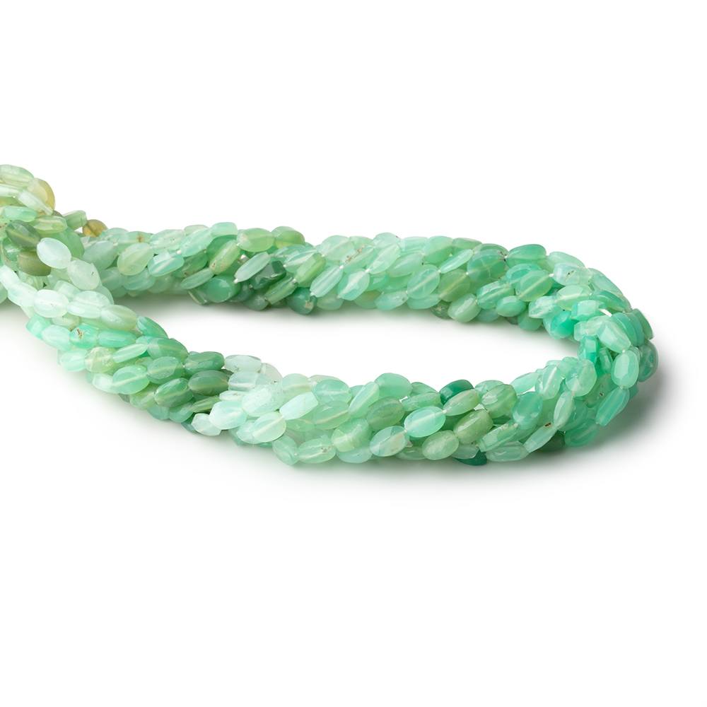 5x3mm-6x3mm Chrysoprase Faceted Oval Beads 13 inch 60 pieces
