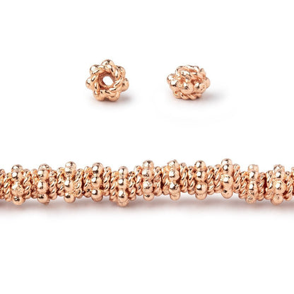 5x3mm Daisy & Twist Stack Spacer Beads 8 inch 60 pieces