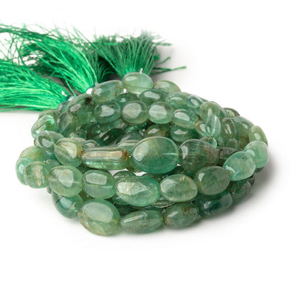 5x4-10x8mm Emerald plain nugget beads 17 inch 56 pieces A