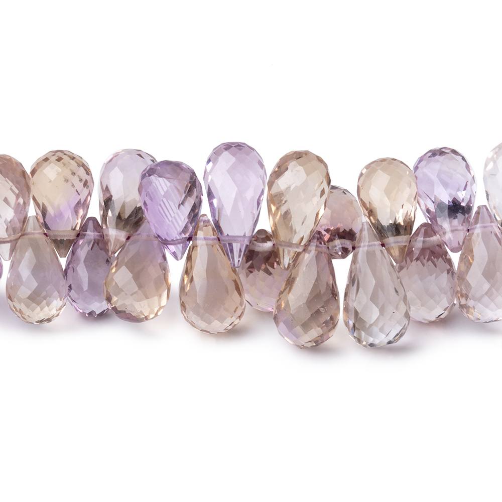 5x4-11x6mm Ametrine Faceted Tear Drop Beads 16 inches 170 pieces