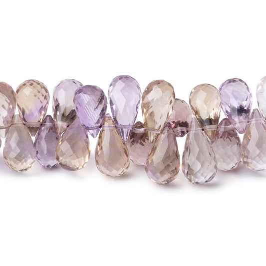 5x4-11x6mm Ametrine Faceted Tear Drop Beads 16 inches 170 pieces