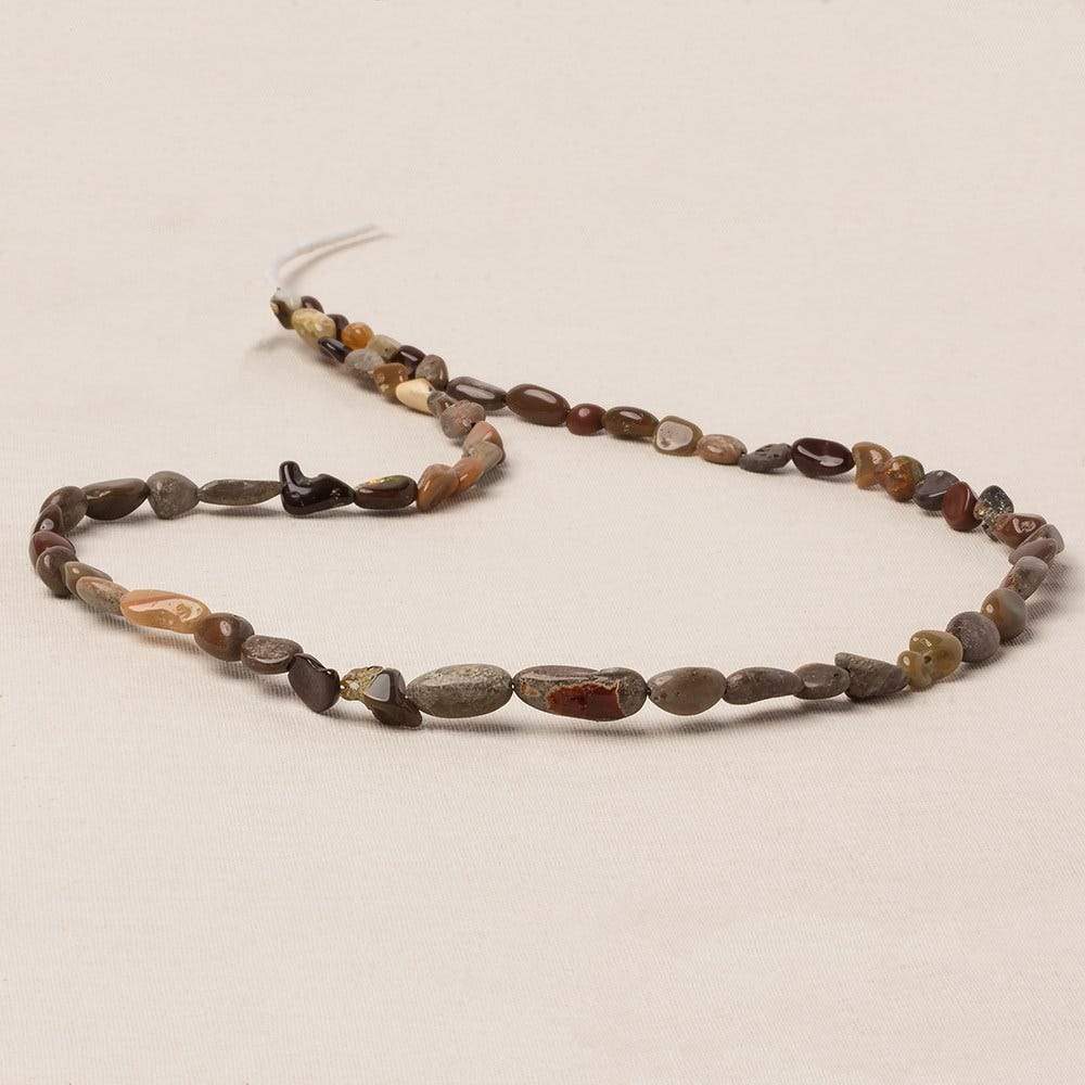 5x4-11x7mm Ethiopian Boulder Opal plain nugget beads 18 inch 60 pieces