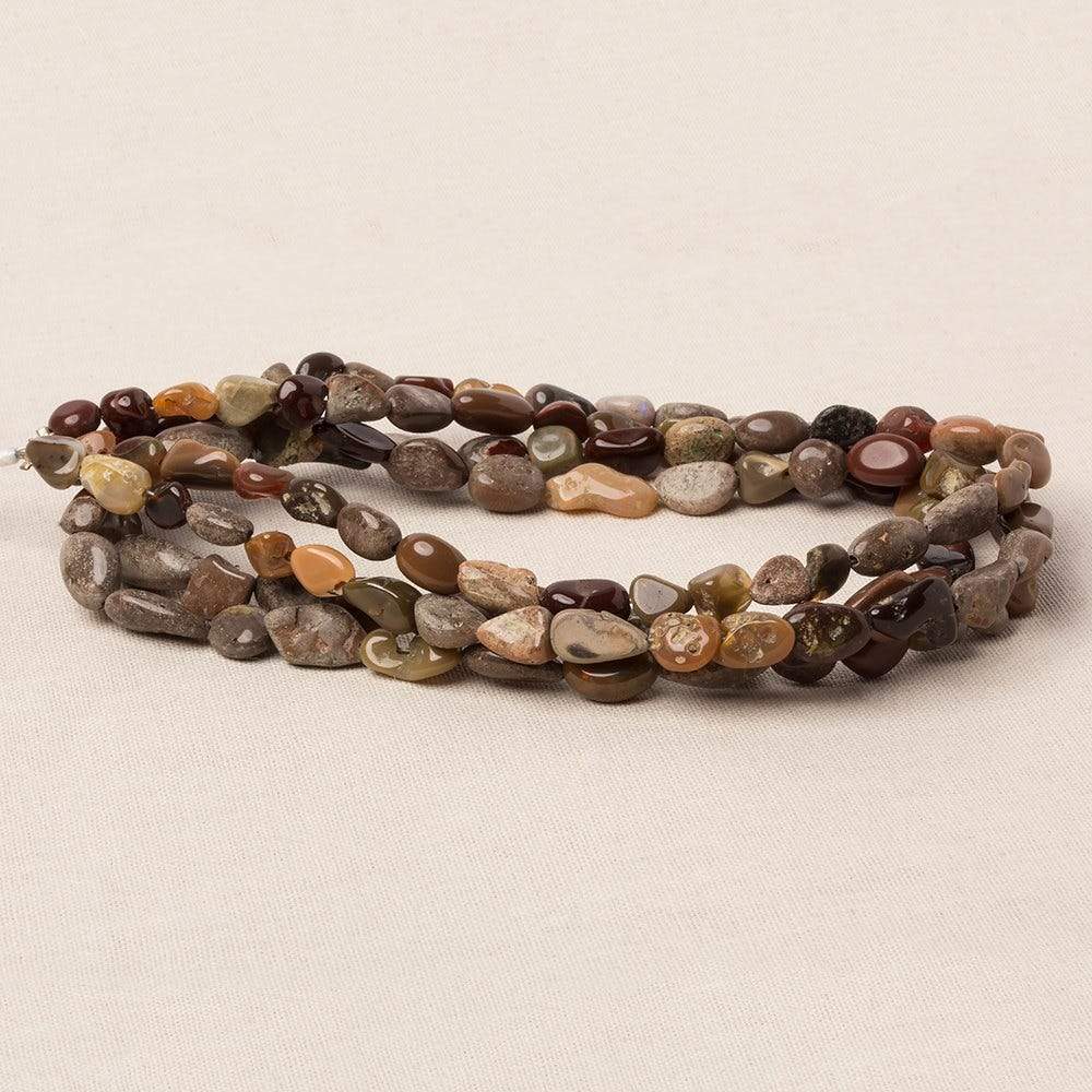 5x4-11x7mm Ethiopian Boulder Opal plain nugget beads 18 inch 60 pieces