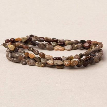 5x4-11x7mm Ethiopian Boulder Opal plain nugget beads 18 inch 60 pieces