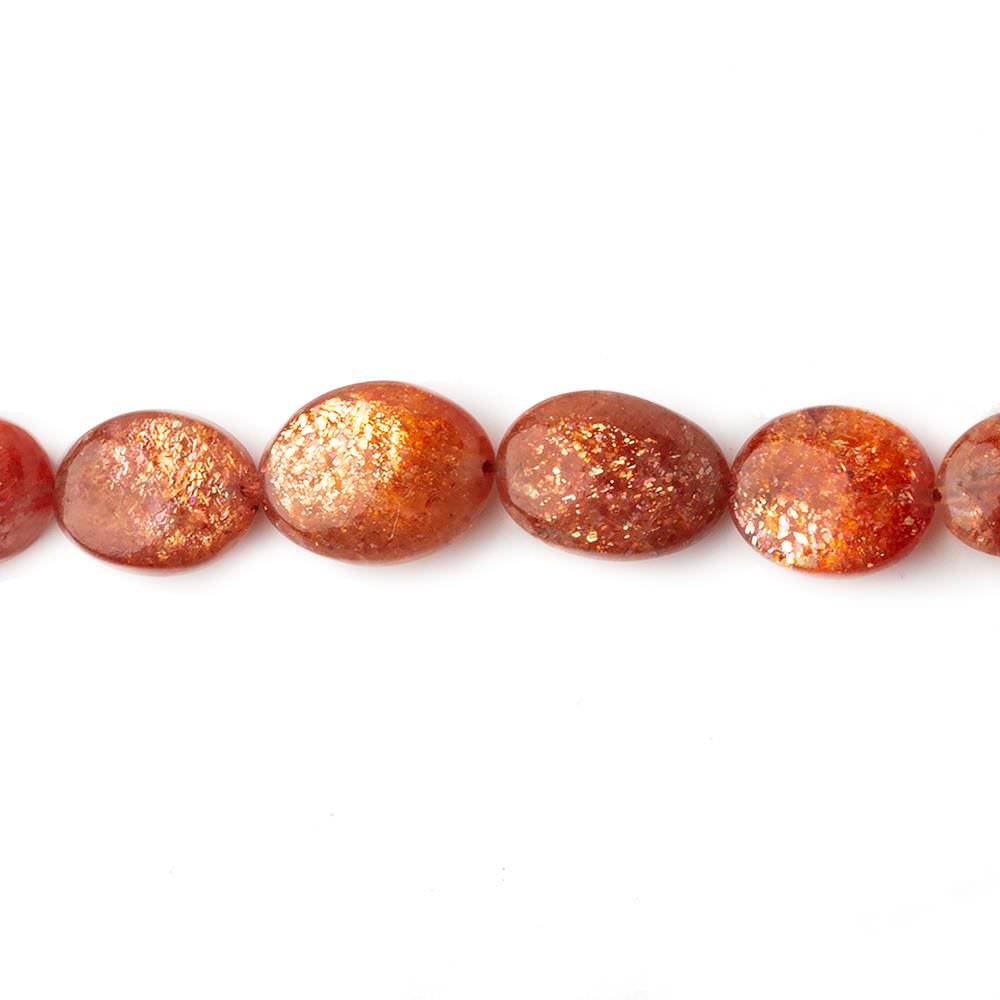 5x4-11x8mm Sunstone Plain Nugget Beads 16 inch 44 pieces