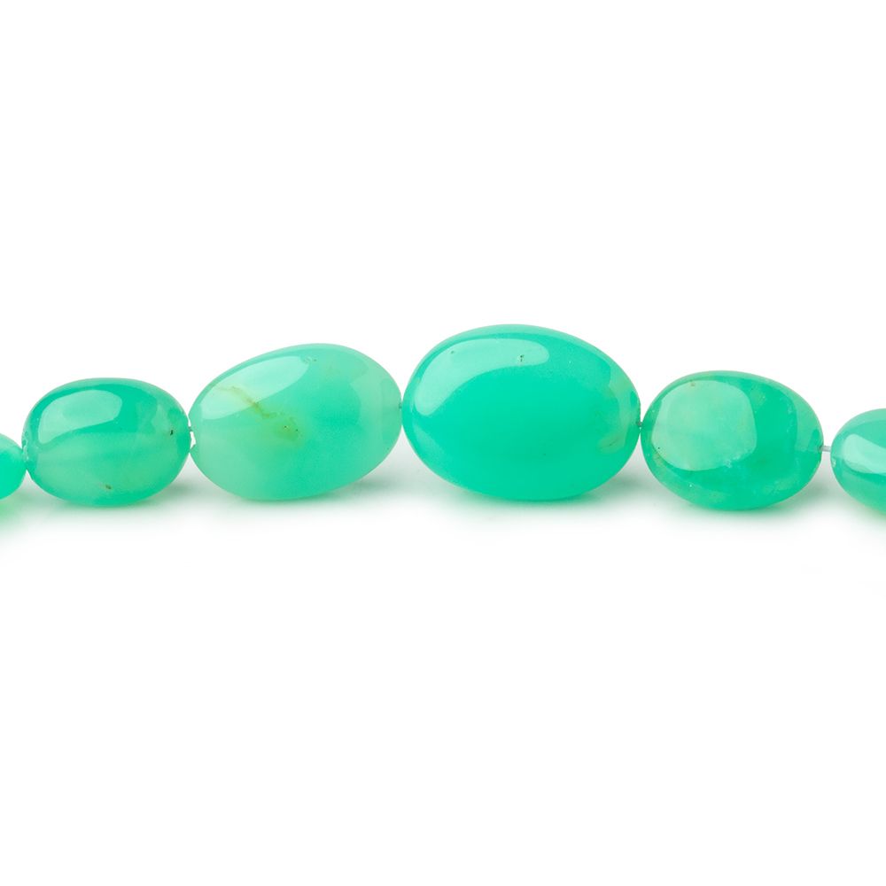 5x4-11x9mm Tanzanian Green Opal Plain Oval Beads 18 inch 57 pieces AAA