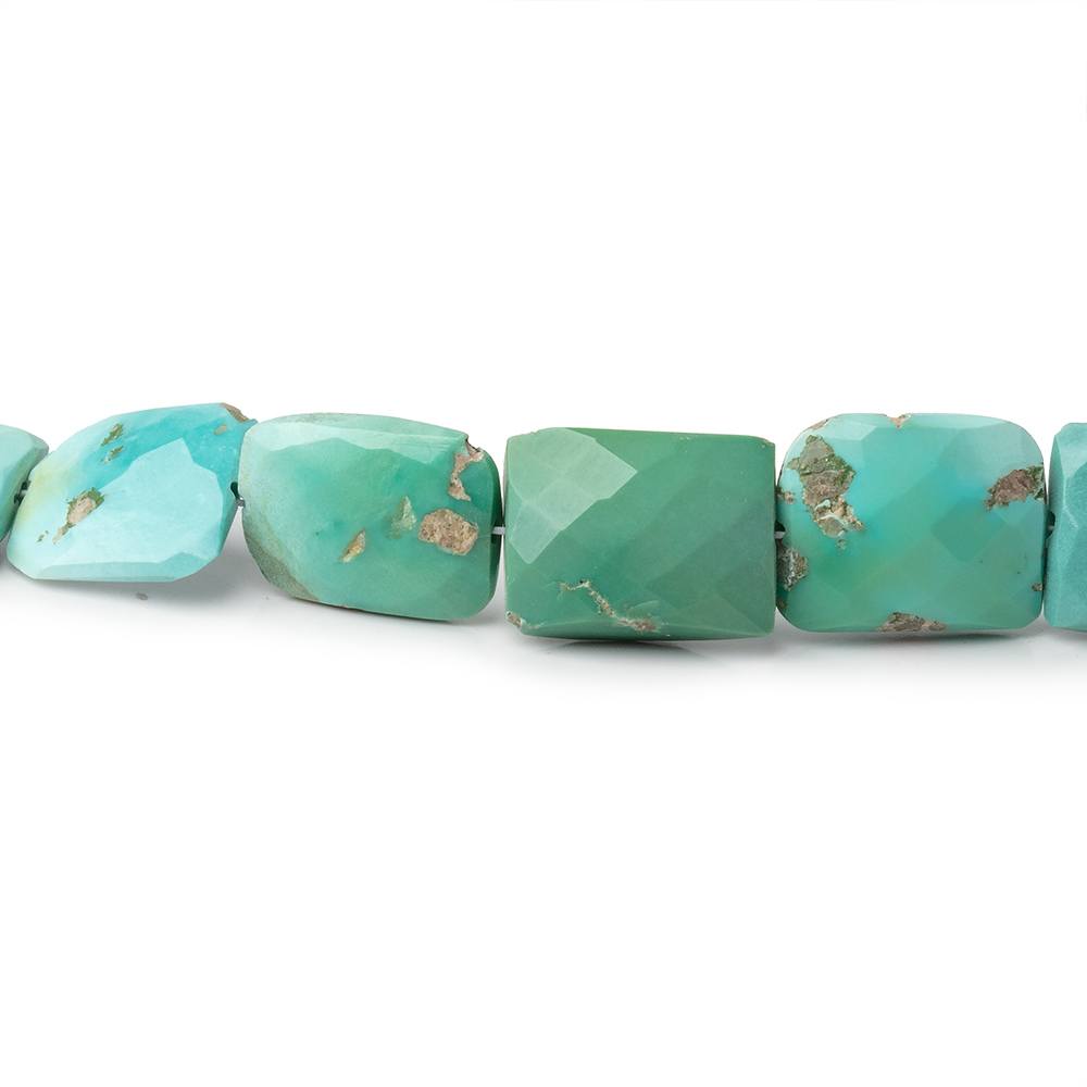 5x4-12x9mm Sleeping Beauty Turquoise Faceted Rectangles 16 inch 48 Beads