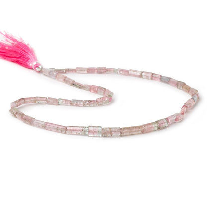 5x4-13x5mm Multi Color Tourmaline Natural Tube Beads 16 inch 53 pieces AA