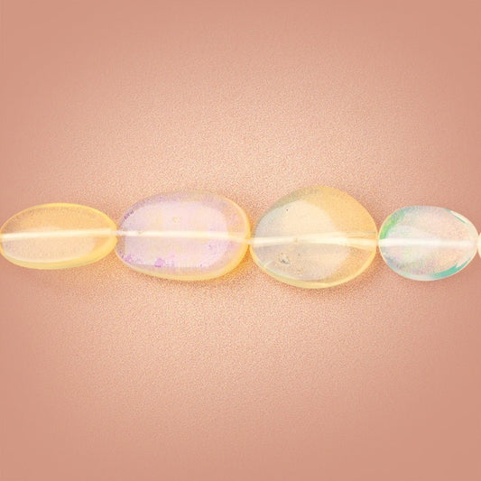 5x4-13x9mm Ethiopian Opal Plain Nugget 18 inch 48 Beads AA