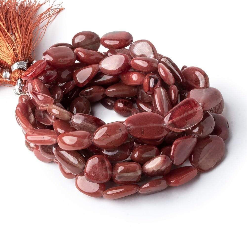 5x4-15x8mm Dark Andesine plain nuggets 18 inches 48 pieces