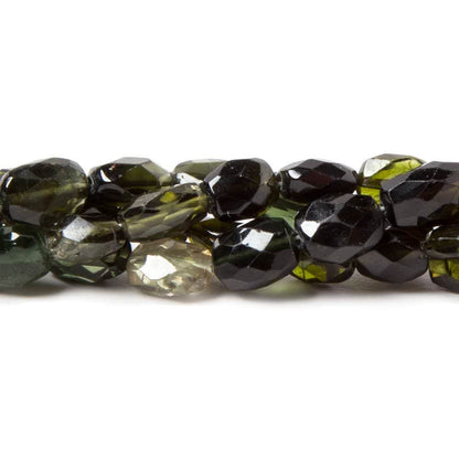5x4-6x4mm Multi Color Tourmaline faceted nugget beads 14.5 inches 58 pieces