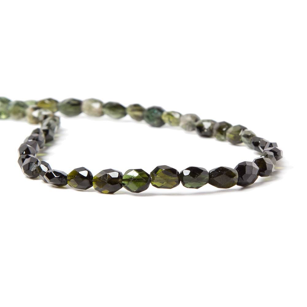 5x4-6x4mm Multi Color Tourmaline faceted nugget beads 14.5 inches 58 pieces