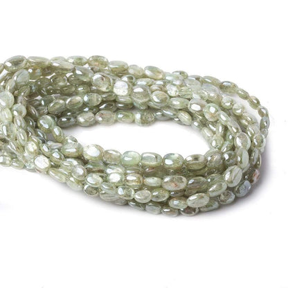 5x4-6x5mm Mystic Green Kyanite plain oval beads 16 inch 67 pcs