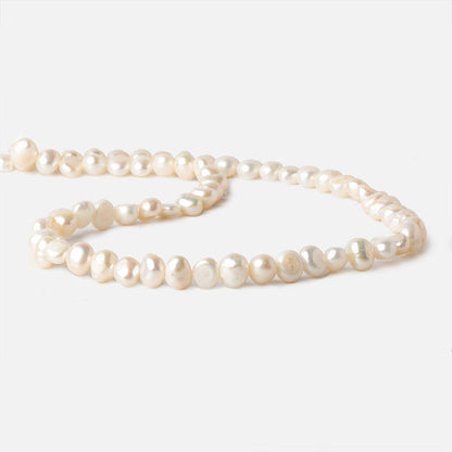 5x4-7x4mm Off White Baroque Freshwater Pearl 14 inch 80 pcs