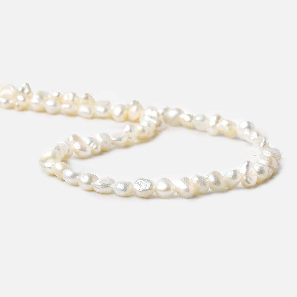 5x4-7x4mm Off White Baroque Freshwater Pearl 14 inch 80 pcs