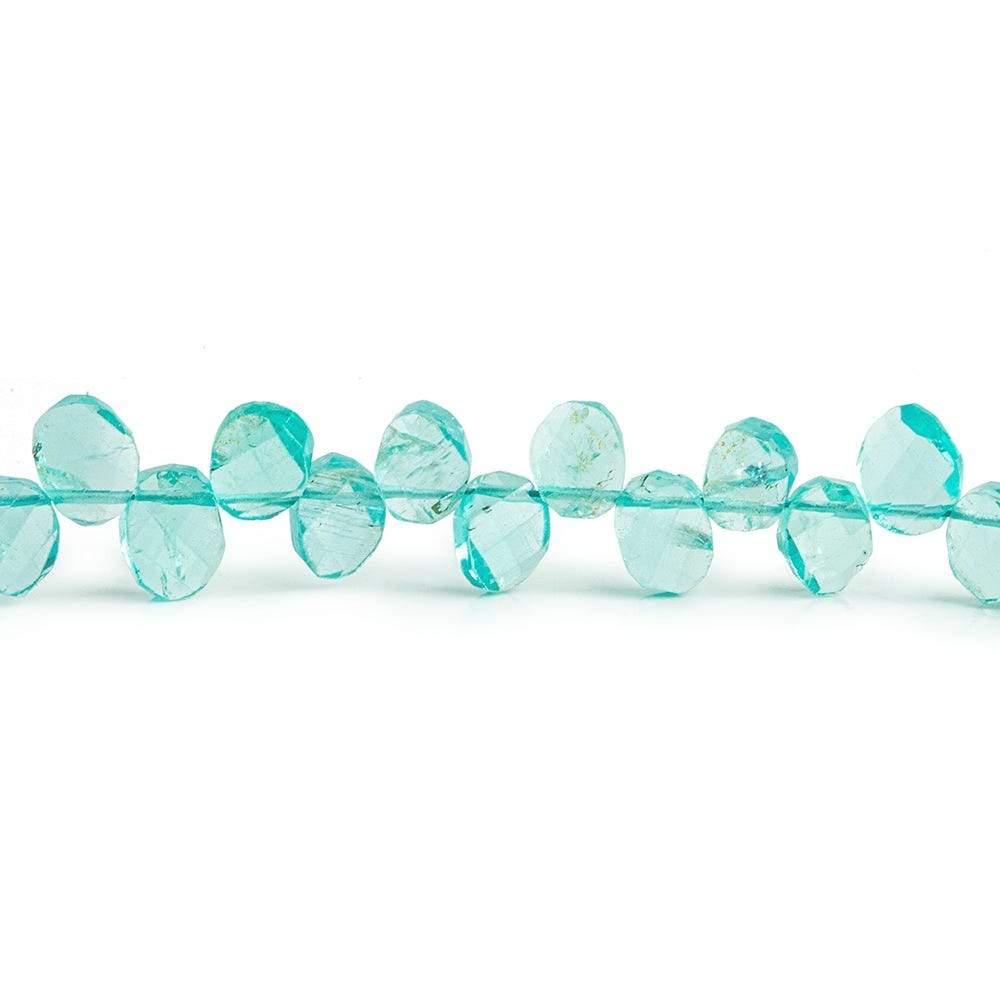 5x4-7x5mm Apatite Oval Twist Beads 9 inch 58 pieces
