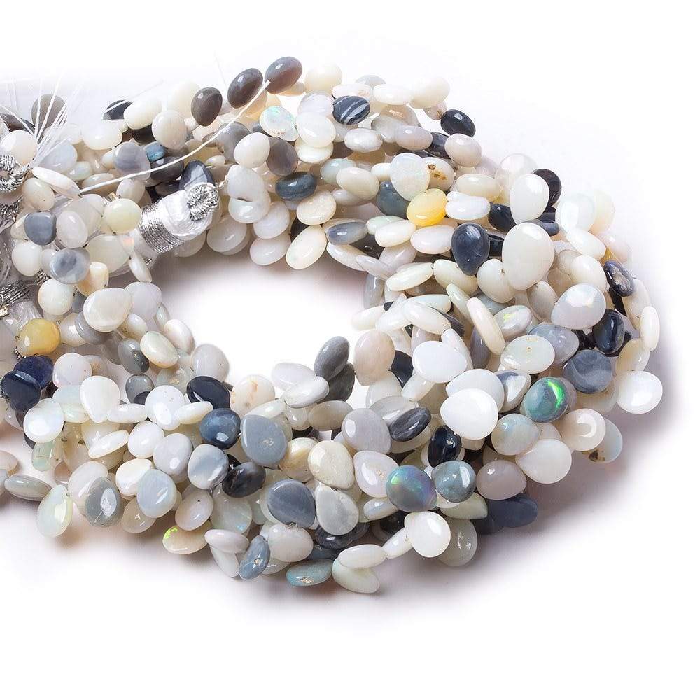 5x4-7x5mm Australian Opal Plain Pear Beads 7.5 inch 64 pieces