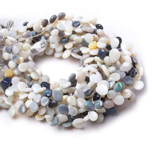 5x4-7x5mm Australian Opal Plain Pear Beads 7.5 inch 64 pieces