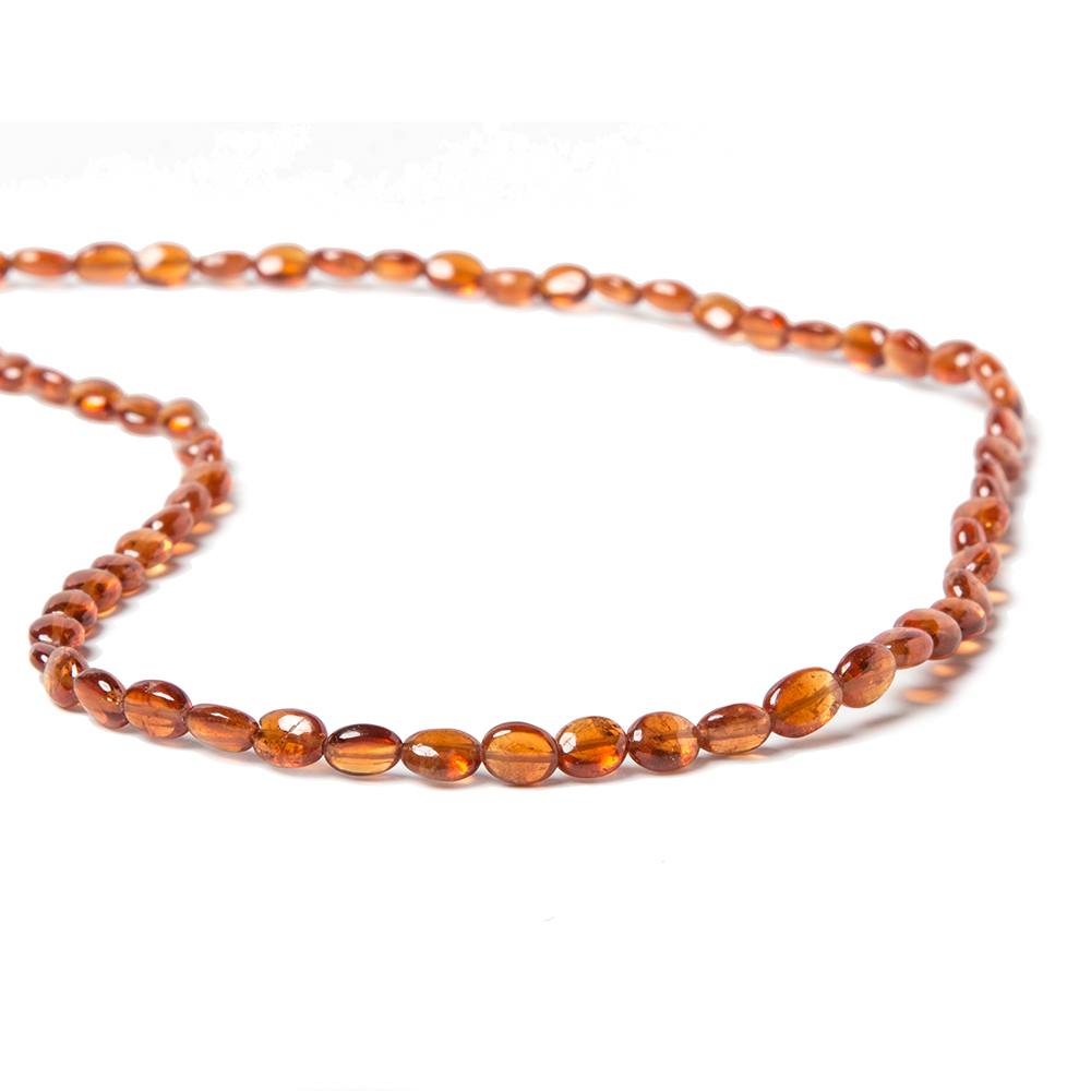 5x4-7x5mm Mandarin Garnet Plain Ovals 15.5 inch 69 pieces