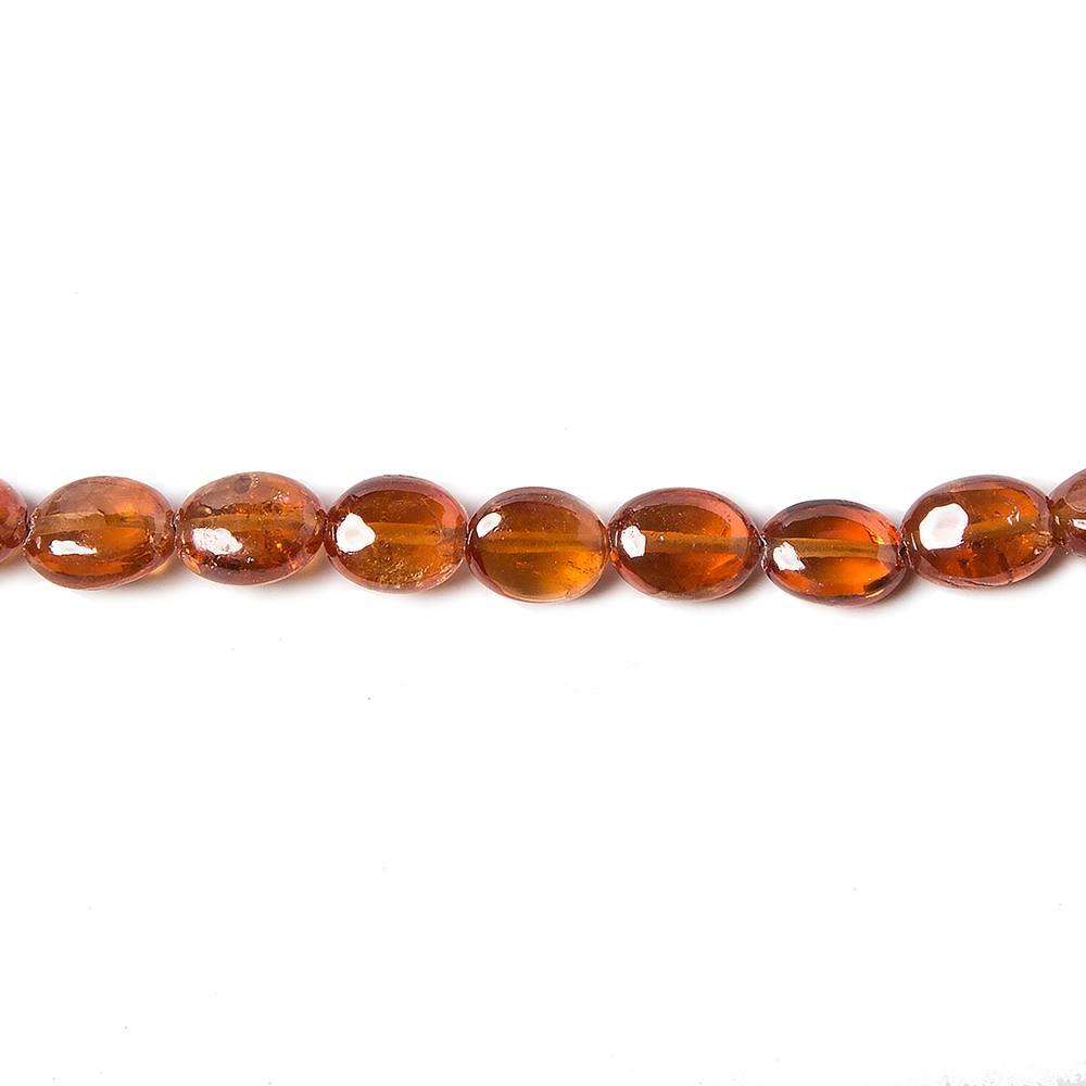 5x4-7x5mm Mandarin Garnet Plain Ovals 15.5 inch 69 pieces
