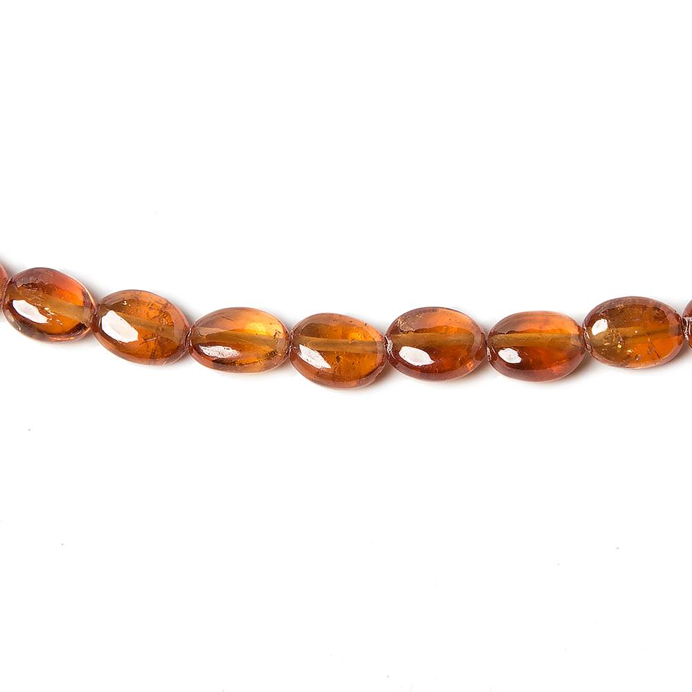5x4-7x5mm Mandarin Garnet Straight Drill Oval 15 inch 70 pieces