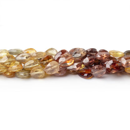 5x4-7x5mm Multi Color Golden Zircon Faceted Pear 16 inch 70 Beads AA