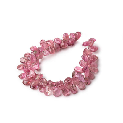 5x4-7x5mm Pink Tourmaline Faceted Pears Lot of Two Strands with 94 Beads