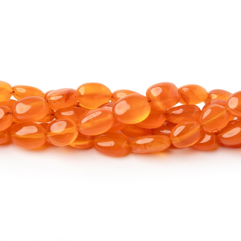 5x4-8x6mm Carnelian Plain Oval Beads 16 inch 66 pieces A