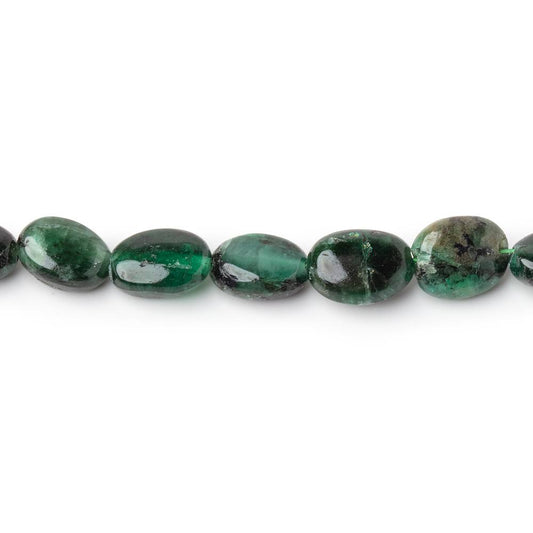 5x4-8x6mm Emerald Plain Oval Beads 14.5 inch 54 pieces