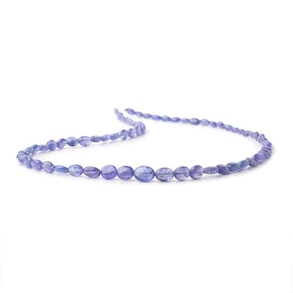 5x4-9x7mm Tanzanite Plain Oval Beads 17.5 inch 70 pieces