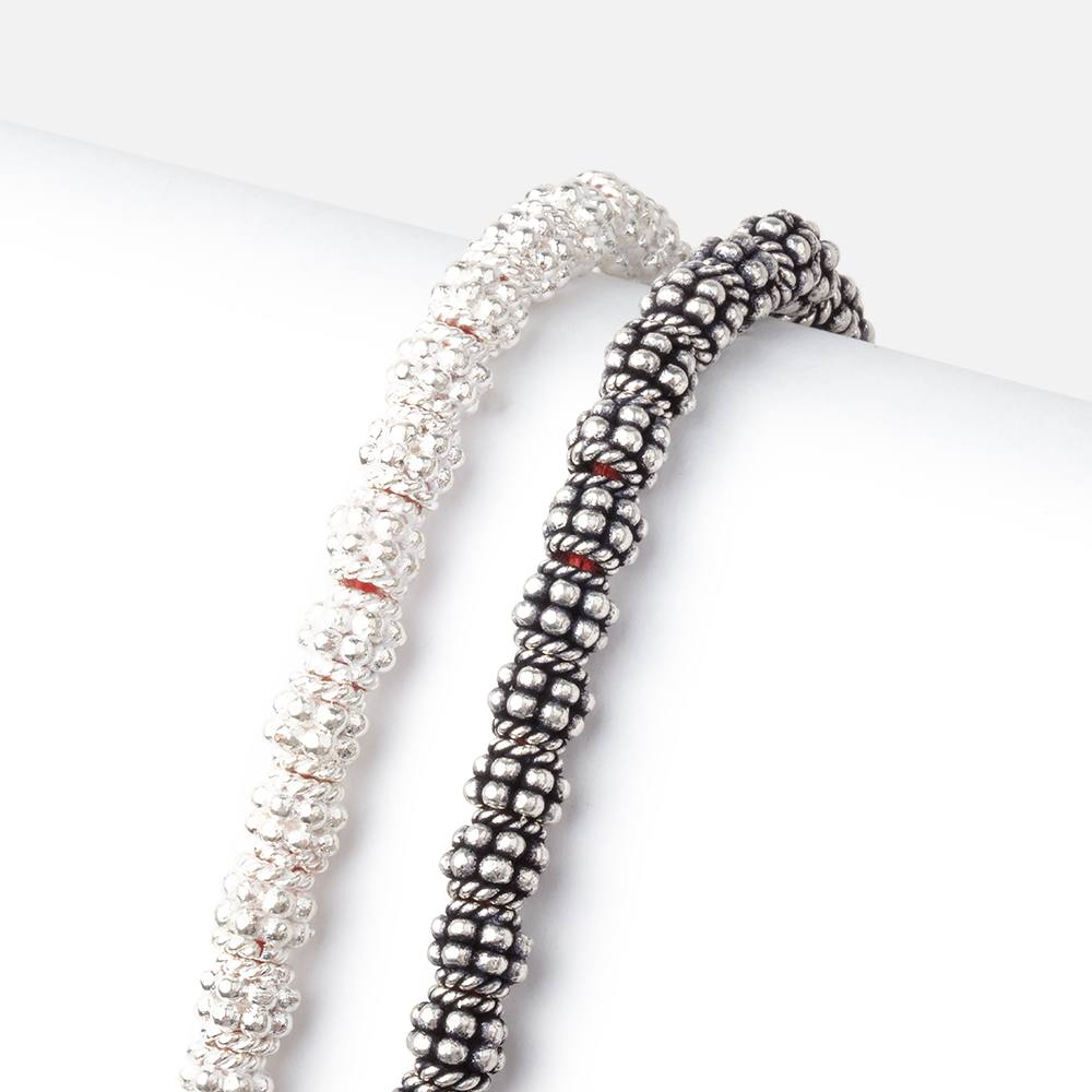 5x4.5mm Double Daisy Stack Spacer Beads 8 inch 43 pieces