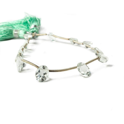 5x4mm-9x7mm Prasiolite Beads Assorted Shapes 12 pieces